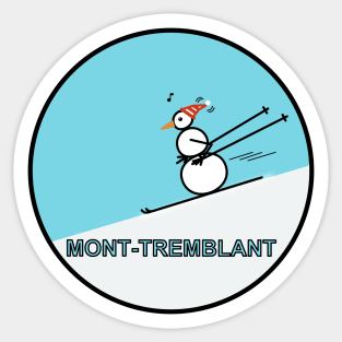 Frosty the Snowman - Skiing at Mont-Tremblant Sticker